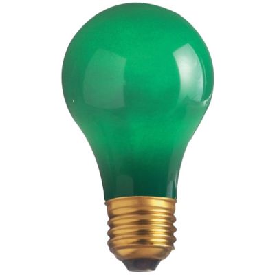60W 130V A19 E26 Ceramic Green Bulb by SATCO Lighting - Starlight Lighting USA and Canada